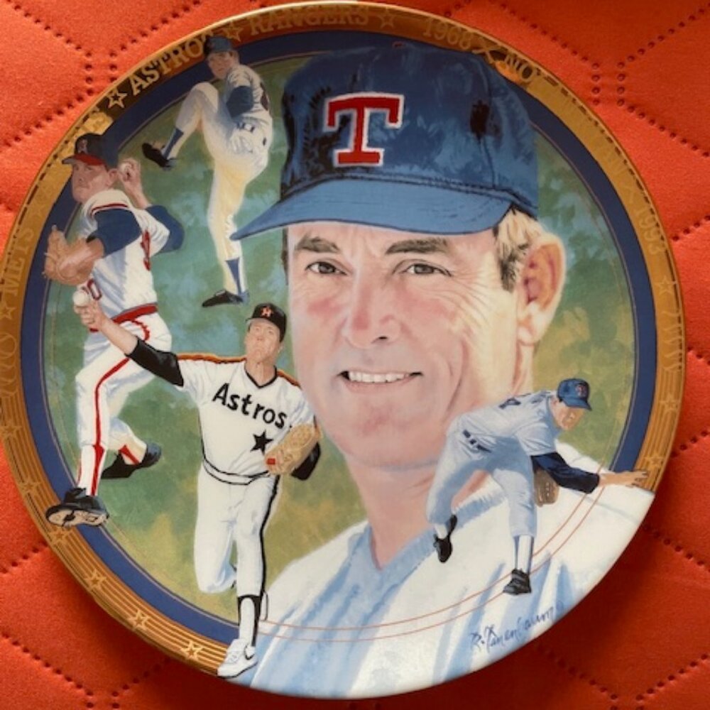 Nolan Ryan "Strikeout Express" Plate by The Hamilton Collection, NIB